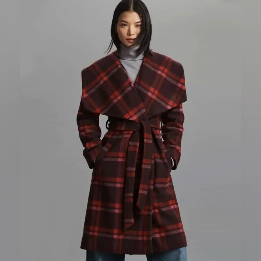 NWT Hutch Oversized Collar Juni Wrap Coat